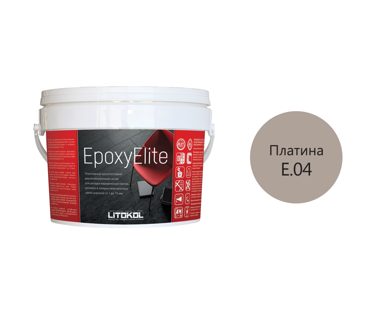 Купить EpoxyElite E.04 ПЛАТИНА затир. смесь 1,0 kg bucket в Уфе-2