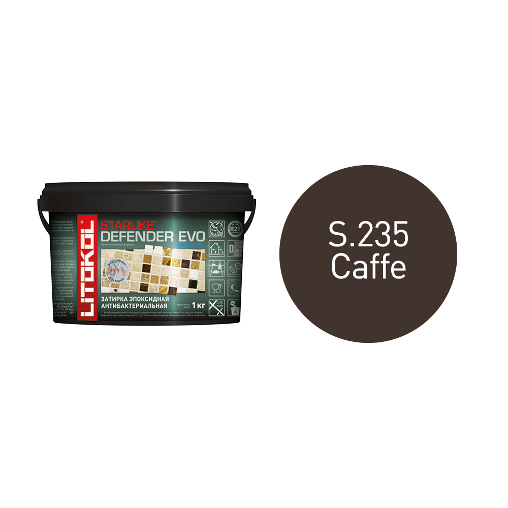 Купить STARLIKE Defender EVO S.232 CUOIO  эпоксидный состав  1,0 kg bucket в Москве