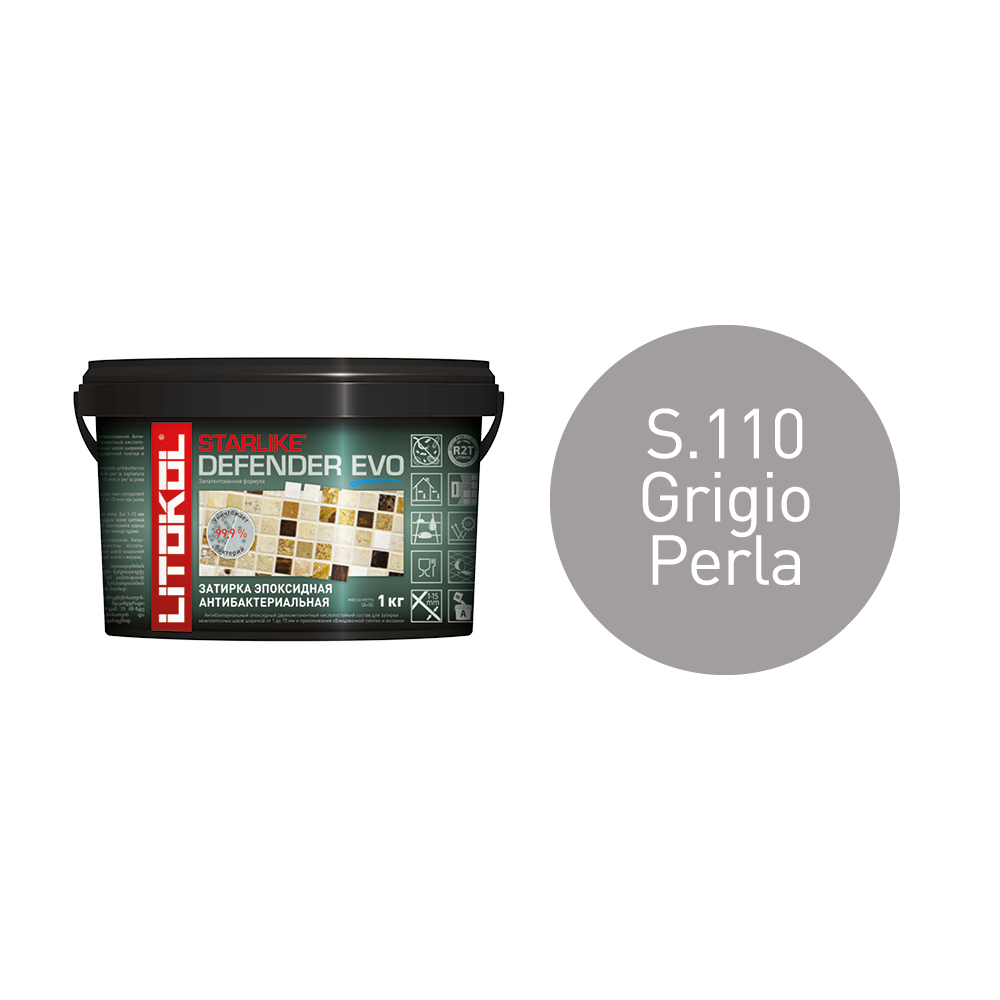 Купить STARLIKE EVO S.105 BIANCO TITANIO затир.смесь (2,5kg bucket) в Москве