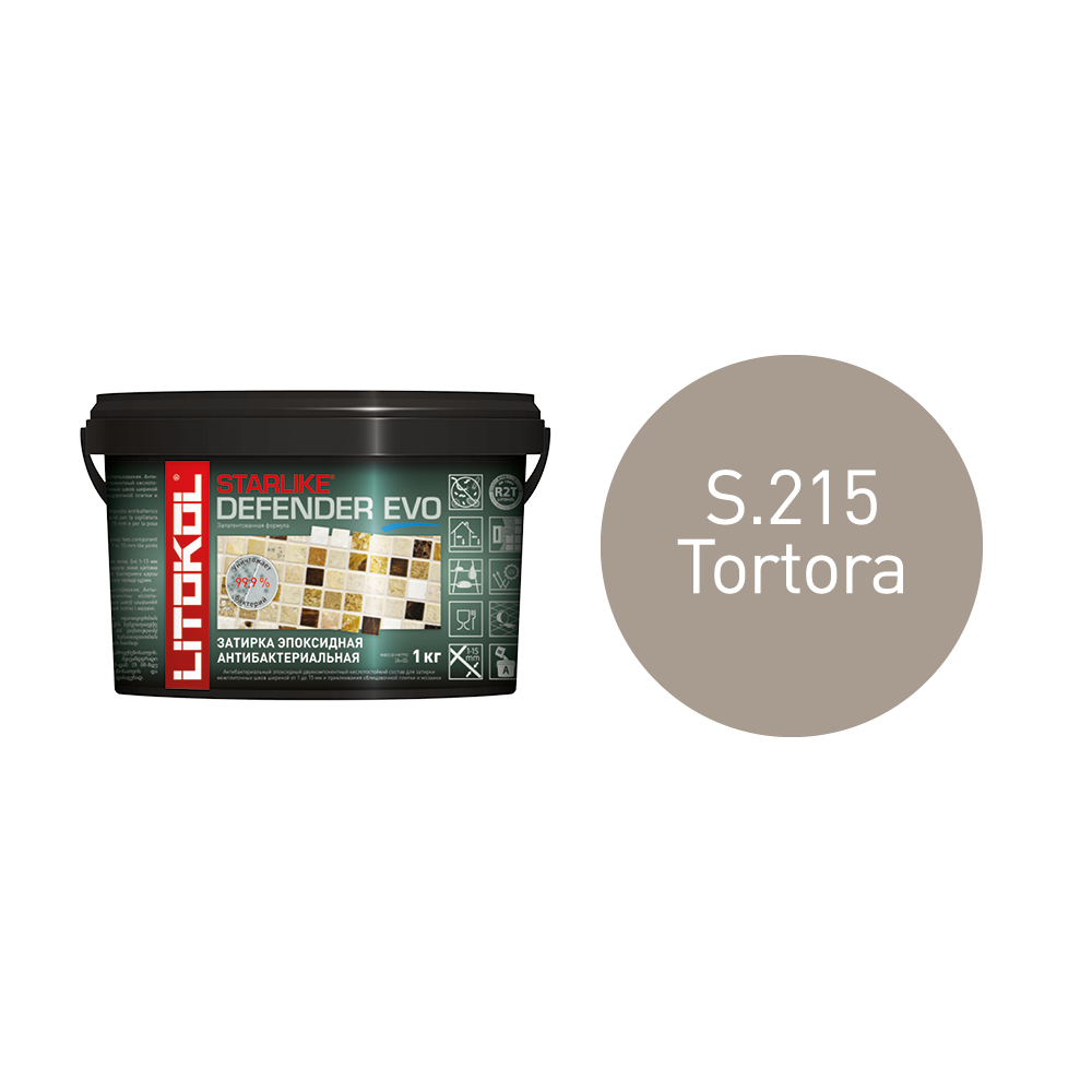 Купить STARLIKE Defender EVO S.210 GREIGE антибакт.затир.смесь 1kg bucket в Москве