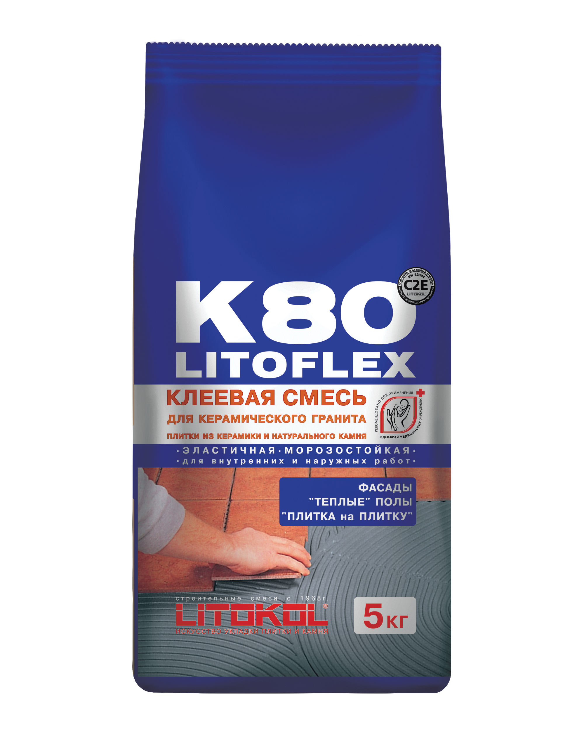 Купить LitoFlex K80-клеевая смесь 5kg Al.bag в Ростове-на-Дону-2