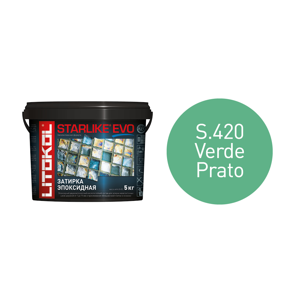 Купить STARLIKE EVO S.430 VERDE PINO затир.смесь (5kg bucket) в Москве